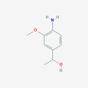 B1392749 1-(4-Amino-3-methoxyphenyl)-1-ethanol CAS No. 1221792-01-3