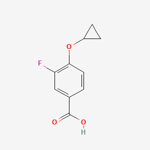 molecular formula C10H9FO3 B13927492 4-Cyclopropoxy-3-fluorobenzoic acid 