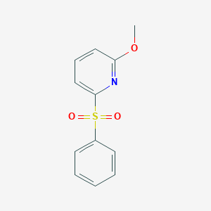 molecular formula C12H11NO3S B13927531 2-Methoxy-6-(phenylsulfonyl)pyridine 