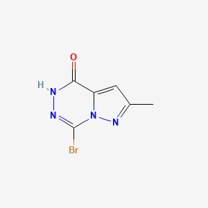 molecular formula C6H5BrN4O B13927554 7-Bromo-2-methylpyrazolo[1,5-d][1,2,4]triazin-4(5H)-one 