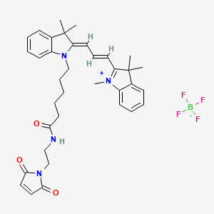 molecular formula C36H43BF4N4O3 B13927562 Cyanine3 maleimide tetrafluoroborate 