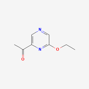 molecular formula C8H10N2O2 B13927585 1-(6-Ethoxy-2-pyrazinyl)ethanone 