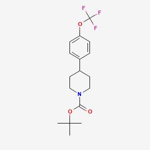 molecular formula C17H22F3NO3 B13927616 Tert-butyl 4-[4-(trifluoromethoxy)phenyl]piperidine-1-carboxylate 