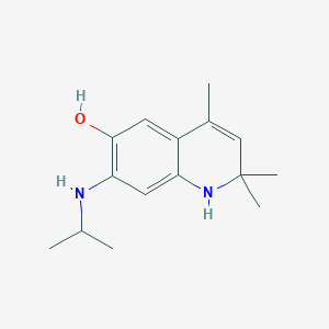 molecular formula C15H22N2O B1392766 7-(异丙基氨基)-2,2,4-三甲基-1,2-二氢喹啉-6-醇 CAS No. 1256627-98-1