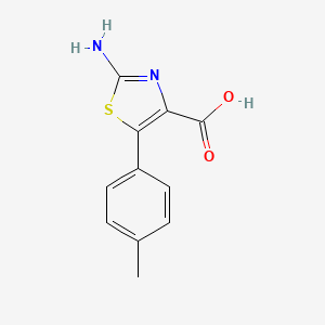 molecular formula C11H10N2O2S B13927675 2-Amino-5-p-tolyl-thiazole-4-carboxylic acid 