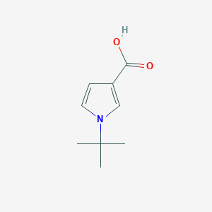 molecular formula C9H13NO2 B1392769 1-叔丁基-1H-吡咯-3-羧酸 CAS No. 1266364-46-8