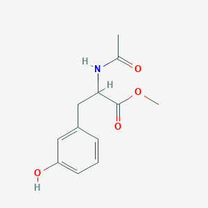 molecular formula C12H15NO4 B13927736 2-Acetylamino-3-(3-hydroxy-phenyl)-propionic acid methyl ester 