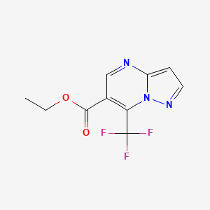 B1392775 Ethyl 7-(trifluoromethyl)pyrazolo[1,5-a]pyrimidine-6-carboxylate CAS No. 1245807-86-6