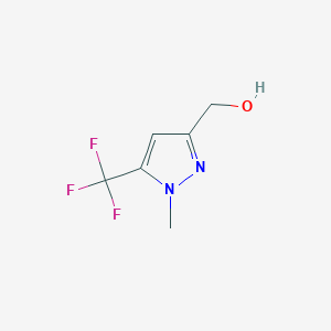 molecular formula C6H7F3N2O B1392776 (1-甲基-5-(三氟甲基)-1H-吡唑-3-基)甲醇 CAS No. 1260659-13-9