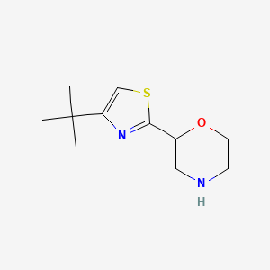 B1392777 2-(4-Tert-butyl-1,3-thiazol-2-yl)morpholine CAS No. 1306604-88-5