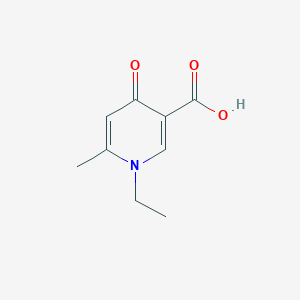 molecular formula C9H11NO3 B13927787 1-Ethyl-6-methyl-4-oxo-1,4-dihydropyridine-3-carboxylic acid 