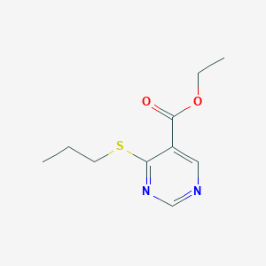 molecular formula C10H14N2O2S B13927797 Ethyl 4-propylsulfanylpyrimidine-5-carboxylate 