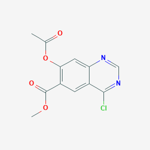 Methyl 7-acetoxy-4-chloroquinazoline-6-carboxylate