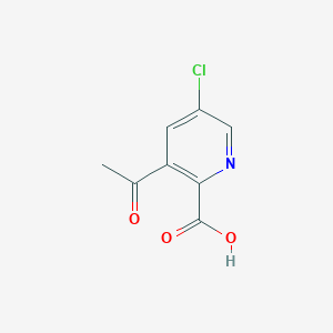 B1392780 3-Acetyl-5-chloro-2-pyridinecarboxylic acid CAS No. 1221792-79-5