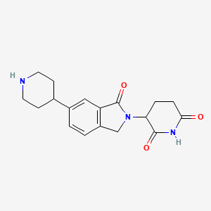 3-(1-Oxo-6-(piperidin-4-yl)isoindolin-2-yl)piperidine-2,6-dione