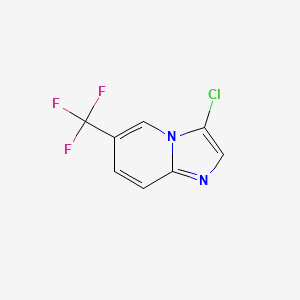 molecular formula C8H4ClF3N2 B1392785 3-氯-6-(三氟甲基)咪唑并[1,2-a]吡啶 CAS No. 1019027-76-9