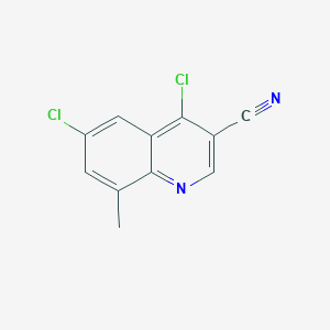 4,6-Dichloro-8-methylquinoline-3-carbonitrile