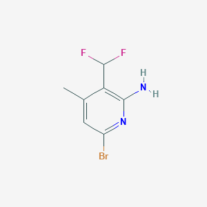 6-Bromo-3-(difluoromethyl)-4-methylpyridin-2-amine