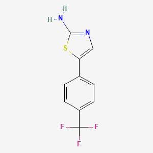 molecular formula C10H7F3N2S B13927883 5-(4-(Trifluoromethyl)phenyl)thiazol-2-amine 