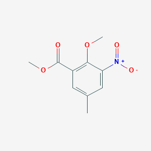 molecular formula C10H11NO5 B1392793 2-甲氧基-5-甲基-3-硝基苯甲酸甲酯 CAS No. 863226-26-0