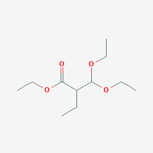 molecular formula C11H22O4 B13927930 Ethyl 2-(diethoxymethyl)butanoate 