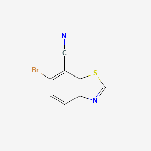 molecular formula C8H3BrN2S B13927939 6-bromo-7-Benzothiazolecarbonitrile 