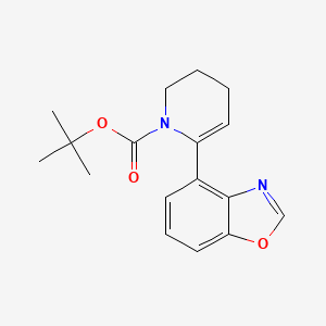 molecular formula C17H20N2O3 B13927947 tert-Butyl 6-(benzo[d]oxazol-4-yl)-3,4-dihydropyridine-1(2H)-carboxylate 