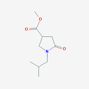 B1392797 Methyl 1-isobutyl-5-oxo-pyrrolidine-3-carboxylate CAS No. 1239750-01-6