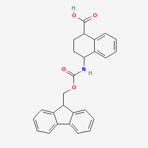 molecular formula C26H23NO4 B1392801 N-(9-芴甲氧羰基)-1,2,3,4-四氢-1-萘胺-4-甲酸 CAS No. 1221792-81-9