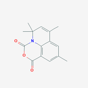 molecular formula C15H15NO3 B1392802 5,5,7,9-四甲基-1H,5H-[1,3]恶嗪并[5,4,3-ij]喹啉-1,3-二酮 CAS No. 1256628-14-4