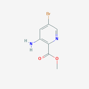 molecular formula C7H7BrN2O2 B1392811 3-氨基-5-溴吡啶甲酸甲酯 CAS No. 1072448-08-8