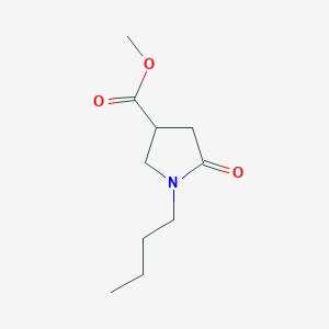 molecular formula C10H17NO3 B1392814 1-丁基-5-氧代吡咯烷-3-甲酸甲酯 CAS No. 59857-87-3