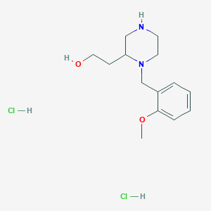molecular formula C14H24Cl2N2O2 B1392816 2-[1-(2-甲氧基苄基)-2-哌嗪基]乙醇二盐酸盐 CAS No. 1273578-04-3