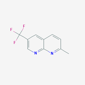 molecular formula C10H7F3N2 B1392820 2-甲基-6-(三氟甲基)-1,8-萘啶 CAS No. 1261365-74-5