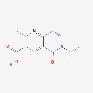 molecular formula C13H14N2O3 B1392823 6-异丙基-2-甲基-5-氧代-5,6-二氢-1,6-萘啶-3-羧酸 CAS No. 1232782-60-3