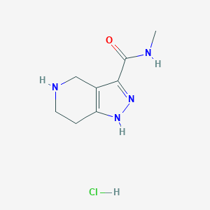 B1392844 N-Methyl-4,5,6,7-tetrahydro-1H-pyrazolo[4,3-c]pyridine-3-carboxamide hydrochloride CAS No. 1219957-27-3