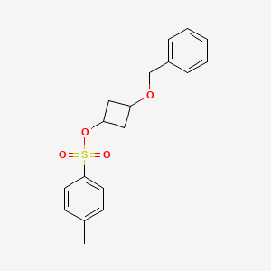 molecular formula C18H20O4S B1392845 对甲苯-4-磺酸顺式-3-苄氧基环丁酯 CAS No. 1262278-62-5