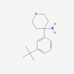 B1392847 4-(3-(tert-Butyl)phenyl)tetrahydro-2H-pyran-4-amine CAS No. 861857-61-6
