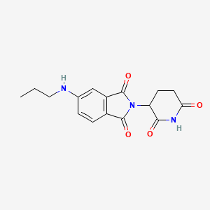 molecular formula C16H17N3O4 B13928477 2-(2,6-Dioxo-3-piperidyl)-5-(propylamino)isoindoline-1,3-dione 