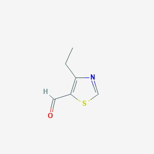 molecular formula C6H7NOS B13928555 4-Ethylthiazole-5-carbaldehyde 