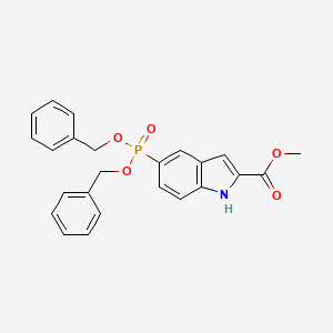 Methyl 5-[bis(phenylmethoxy)phosphinyl]-1H-indole-2-carboxylate