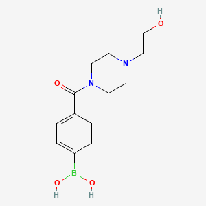 4-(4-(2-Hydroxyethyl)piperazine-1-carbonyl)phenylboronic acid