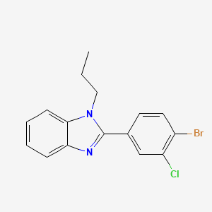 2-(4-Bromo-3-chloro-phenyl)-1-propyl-1H-benzoimidazole