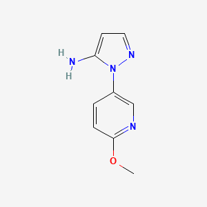 2-(6-Methoxy-pyridin-3-yl)-2H-pyrazol-3-ylamine