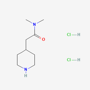 molecular formula C9H20Cl2N2O B1392865 N,N-二甲基-2-(4-哌啶基)乙酰胺二盐酸盐 CAS No. 1269053-84-0