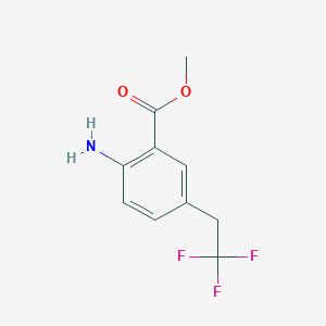 molecular formula C10H10F3NO2 B13928650 Methyl 2-amino-5-(2,2,2-trifluoroethyl)benzoate 