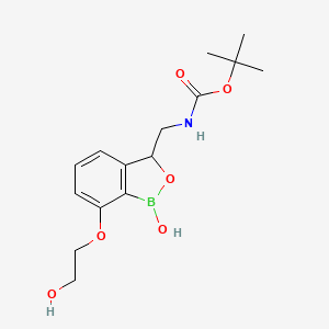 Tert-butyl ((1-hydroxy-7-(2-hydroxyethoxy)-1,3-dihydrobenzo[C][1,2]oxaborol-3-YL)methyl)carbamate