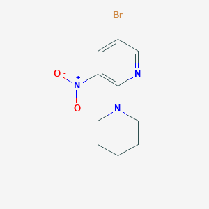 5-Bromo-2-(4-methyl-1-piperidinyl)-3-nitropyridine