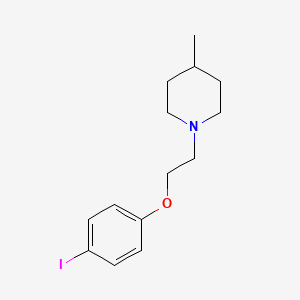 molecular formula C14H20INO B13928759 1-[2-(4-Iodophenoxy)ethyl]-4-methylpiperidine 