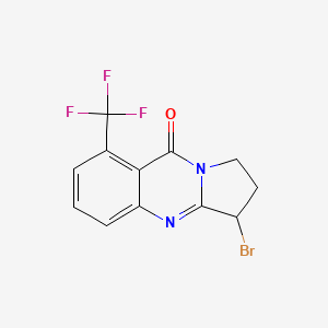 3-bromo-8-(trifluoromethyl)-2,3-dihydropyrrolo[2,1-b]quinazolin-9(1H)-one